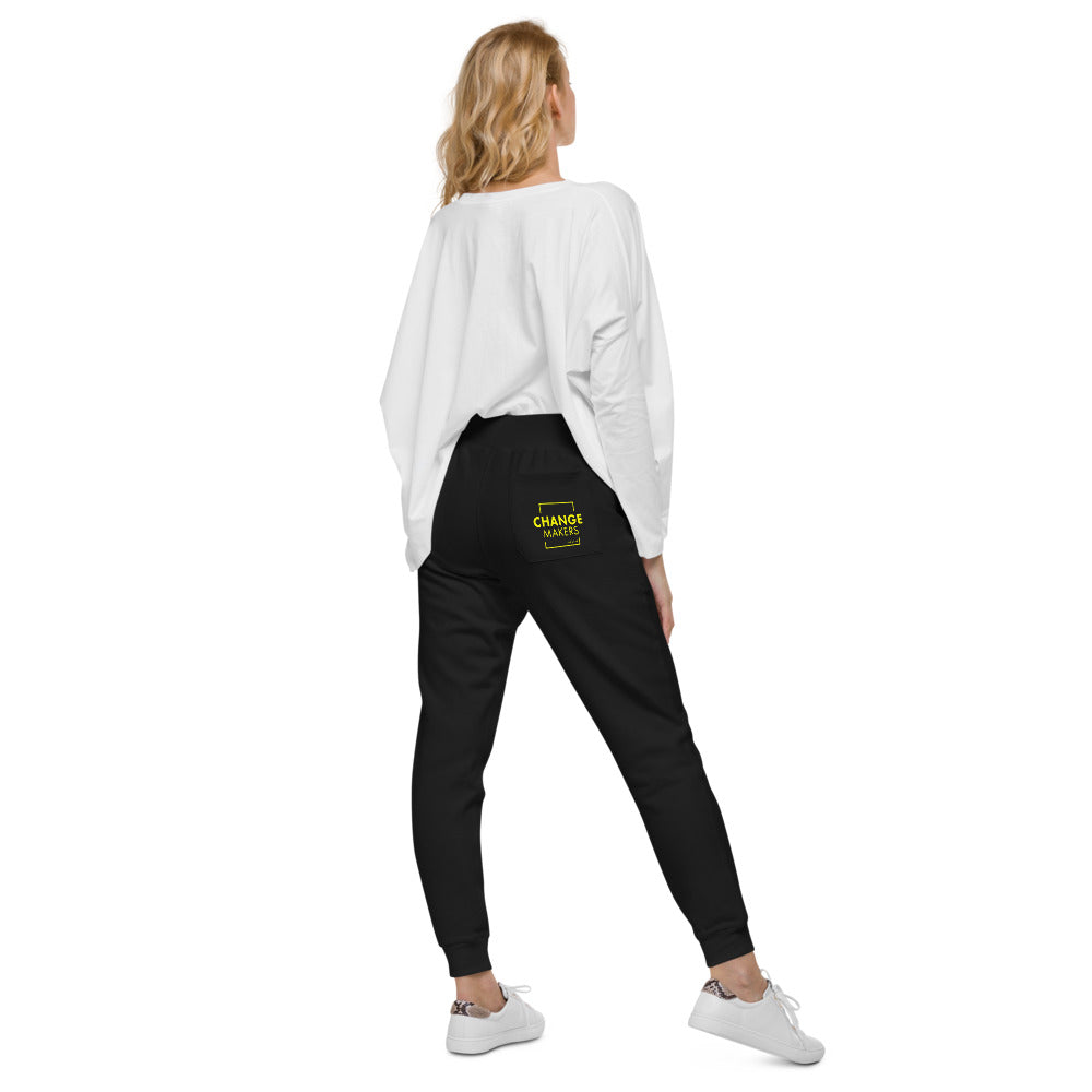 #ChangeMaker - Unisex fleece sweatpants (Yellow)