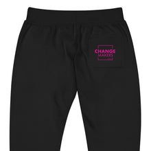 Load image into Gallery viewer, #ChangeMaker - Unisex fleece sweatpants (Pink)
