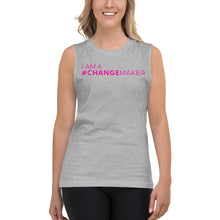 Load image into Gallery viewer, #ChangeMaker - Muscle Tank (Pink)
