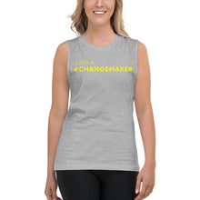 Load image into Gallery viewer, #ChangeMaker - Muscle Tank (Yellow)
