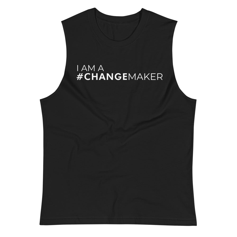 #ChangeMaker - Muscle Tank (White)