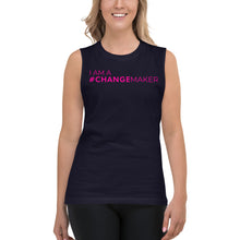 Load image into Gallery viewer, #ChangeMaker - Muscle Tank (Pink)
