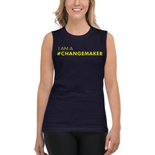 Load image into Gallery viewer, #ChangeMaker - Muscle Tank (Yellow)
