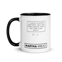 Load image into Gallery viewer, I Have Placed Before You An Open Door - Mug with Color Inside
