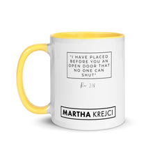 Load image into Gallery viewer, I Have Placed Before You An Open Door - Mug with Color Inside
