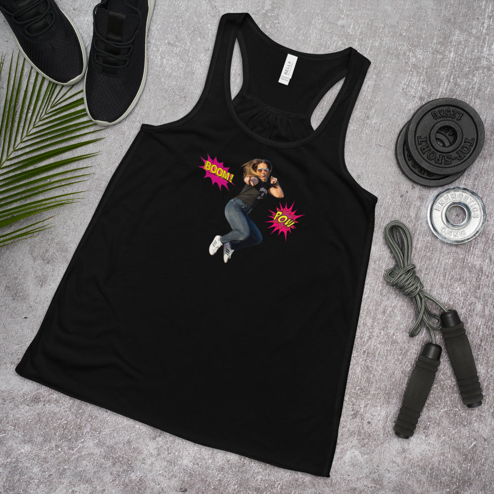 The Boom Pow! - Women's Flowy Racerback Tank