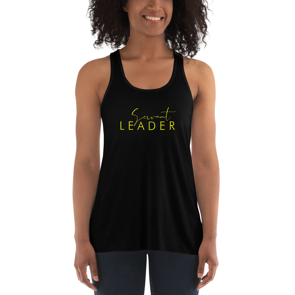 Servant Leader - Women's Flowy Racerback Tank (Yellow)