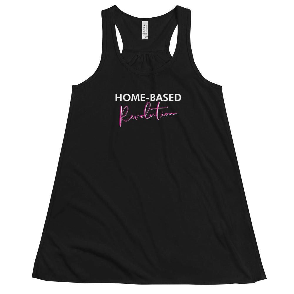 Home Based Revolution - Women's Flowy Racerback Tank (Pink)