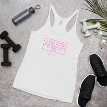 Load image into Gallery viewer, I Have Placed Before You An Open Door - Women&#39;s Racerback Tank (Pink)
