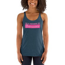 Load image into Gallery viewer, I&#39;m A Member Of The Marthaverse - Women&#39;s Racerback Tank (Pink)
