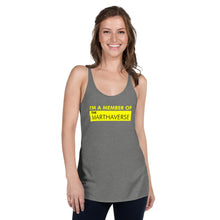 Load image into Gallery viewer, I&#39;m A Member Of The Marthaverse - Women&#39;s Racerback Tank (Yellow)
