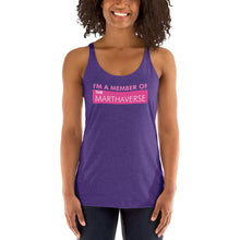Load image into Gallery viewer, I&#39;m A Member Of The Marthaverse - Women&#39;s Racerback Tank (Pink)
