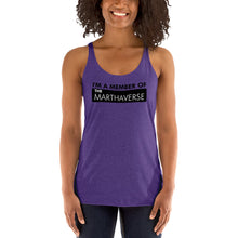 Load image into Gallery viewer, I&#39;m A Member Of The Marthaverse - Women&#39;s Racerback Tank (black)
