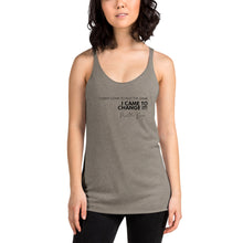 Load image into Gallery viewer, I Didn&#39;t Come To Play The Game - Women&#39;s Racerback Tank (Black)
