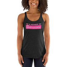 Load image into Gallery viewer, I&#39;m A Member Of The Marthaverse - Women&#39;s Racerback Tank (Pink)
