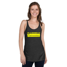 Load image into Gallery viewer, I&#39;m A Member Of The Marthaverse - Women&#39;s Racerback Tank (Yellow)
