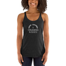 Load image into Gallery viewer, Heart Centered &amp; Crushing Business - Women&#39;s Racerback Tank (White)
