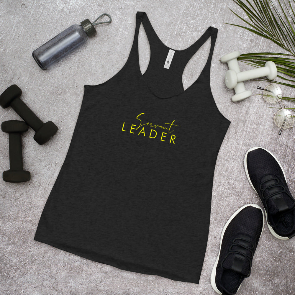 Servant Leader - Women's Racerback Tank (Yellow)