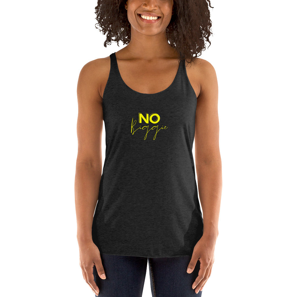 No Biggie - Women's Racerback Tank (Yellow)