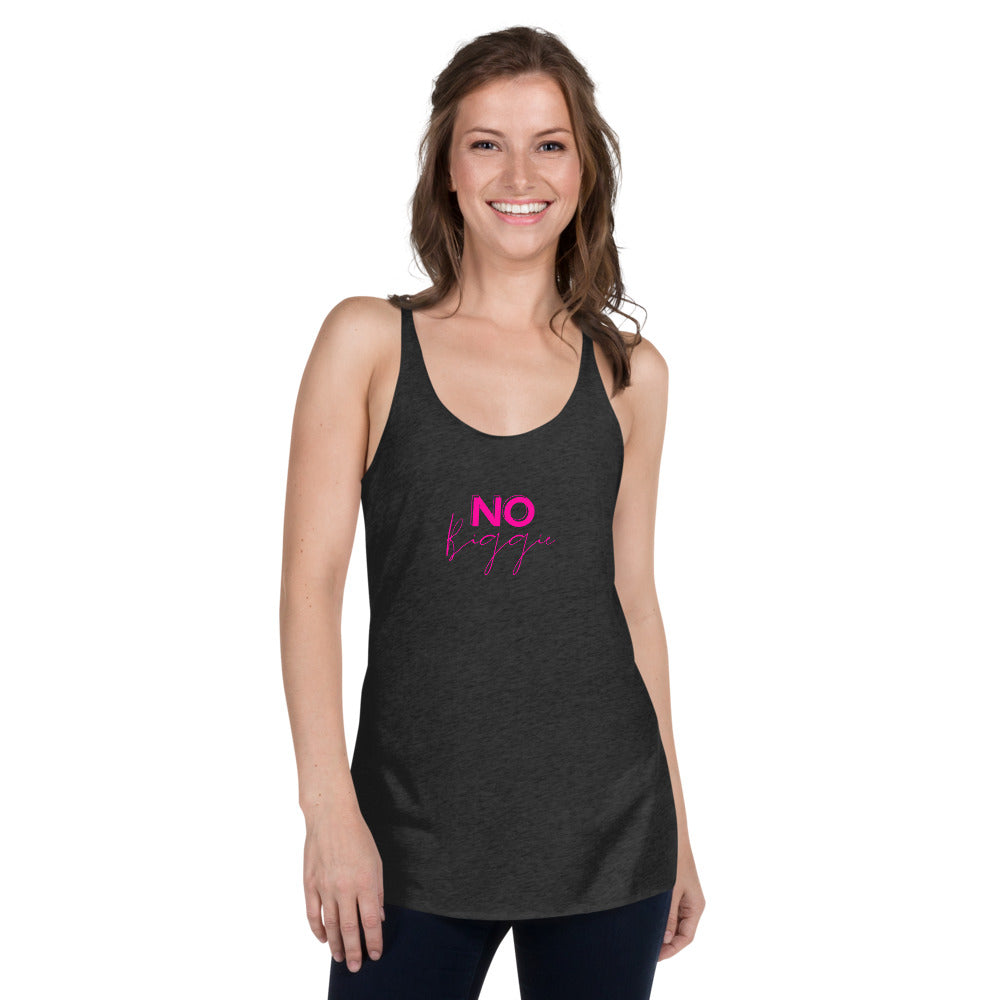 No Biggie - Women's Racerback Tank (Pink)