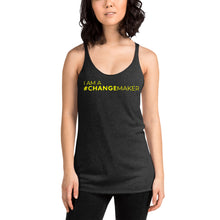 Load image into Gallery viewer, #ChangeMaker - Women&#39;s Racerback Tank (Yellow)
