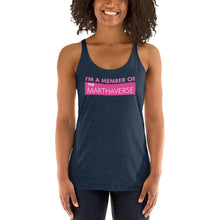 Load image into Gallery viewer, I&#39;m A Member Of The Marthaverse - Women&#39;s Racerback Tank (Pink)
