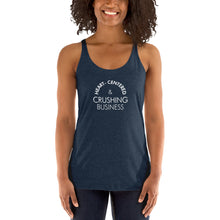 Load image into Gallery viewer, Heart Centered &amp; Crushing Business - Women&#39;s Racerback Tank (White)
