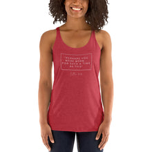 Load image into Gallery viewer, Perhaps You Were Born For Such A Time As This - Women&#39;s Racerback Tank (White)
