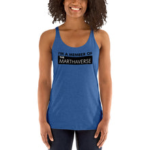 Load image into Gallery viewer, I&#39;m A Member Of The Marthaverse - Women&#39;s Racerback Tank (black)
