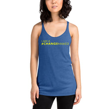 Load image into Gallery viewer, #ChangeMaker - Women&#39;s Racerback Tank (Yellow)
