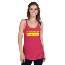 Load image into Gallery viewer, I&#39;m A Member Of The Marthaverse - Women&#39;s Racerback Tank (Yellow)
