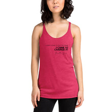 Load image into Gallery viewer, I Didn&#39;t Come To Play The Game - Women&#39;s Racerback Tank (Black)
