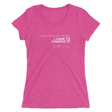 Load image into Gallery viewer, I Didn&#39;t Come Here To Play The Game - Ladies&#39; short sleeve t-shirt (White)
