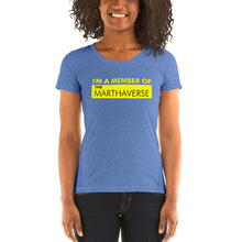 Load image into Gallery viewer, I&#39;m A Member Of The Marthaverse - Ladies&#39; short sleeve t-shirt (Yellow)
