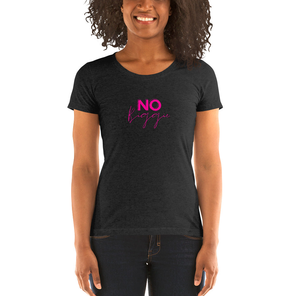No Biggie - Ladies' short sleeve t-shirt (Pink)