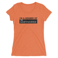 Load image into Gallery viewer, I&#39;m A Member Of The Marthaverse - Ladies&#39; short sleeve t-shirt (Black)
