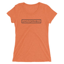 Load image into Gallery viewer, Unstoppable - Ladies&#39; short sleeve t-shirt (Black)
