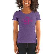 Load image into Gallery viewer, My People Win - Ladies&#39; short sleeve t-shirt (Pink)
