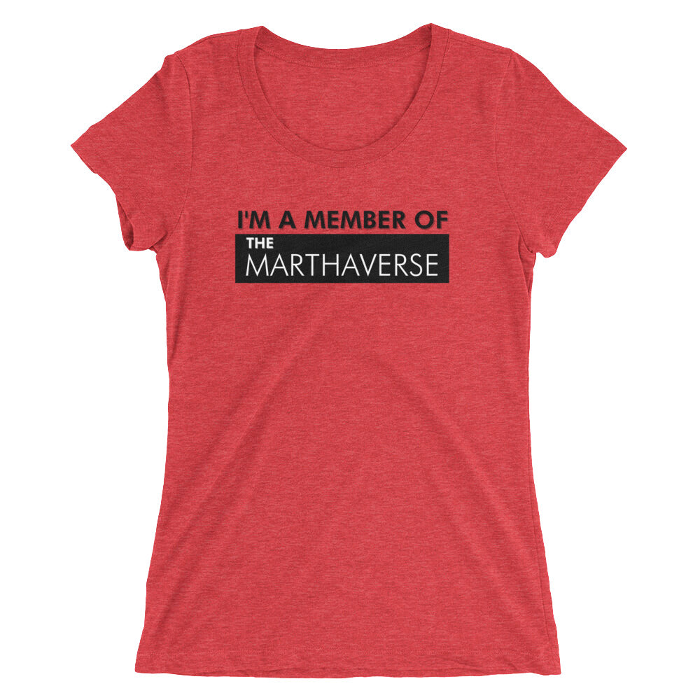 I'm A Member Of The Marthaverse - Ladies' short sleeve t-shirt (Black)