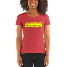 Load image into Gallery viewer, I&#39;m A Member Of The Marthaverse - Ladies&#39; short sleeve t-shirt (Yellow)
