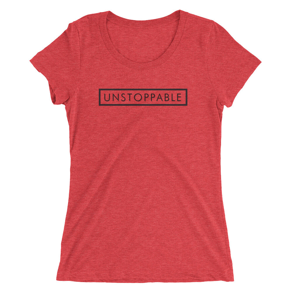 Unstoppable - Ladies' short sleeve t-shirt (Black)