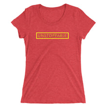 Load image into Gallery viewer, Unstoppable - Ladies&#39; short sleeve t-shirt (Yellow)
