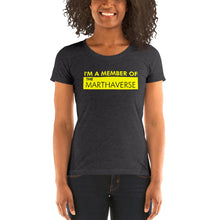 Load image into Gallery viewer, I&#39;m A Member Of The Marthaverse - Ladies&#39; short sleeve t-shirt (Yellow)
