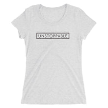 Load image into Gallery viewer, Unstoppable - Ladies&#39; short sleeve t-shirt (Black)
