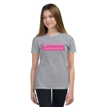 Load image into Gallery viewer, I&#39;m A Member Of The Marthaverse - Youth Short Sleeve T-Shirt (Pink)
