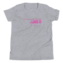 Load image into Gallery viewer, I Didn&#39;t Come Here To Play The Game - Youth Short Sleeve T-Shirt (Pink)
