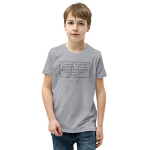 Load image into Gallery viewer, I Have Placed Before You An Open Door - Youth Short Sleeve T-Shirt (Black)
