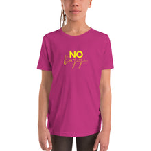 Load image into Gallery viewer, No Biggie - Youth Short Sleeve T-Shirt (yellow)
