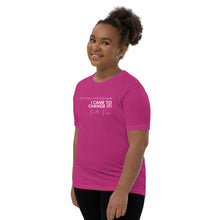 Load image into Gallery viewer, I Didn&#39;t Come Here To Play The Game - Youth Short Sleeve T-Shirt (White)
