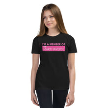 Load image into Gallery viewer, I&#39;m A Member Of The Marthaverse - Youth Short Sleeve T-Shirt (Pink)
